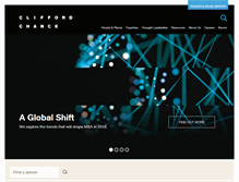 Tablet Screenshot of cliffordchance.com
